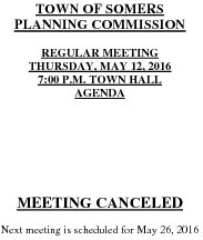 Icon of 20160512 Planning Agenda Canceled